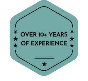 Over 10+ Years Of Experience Badge